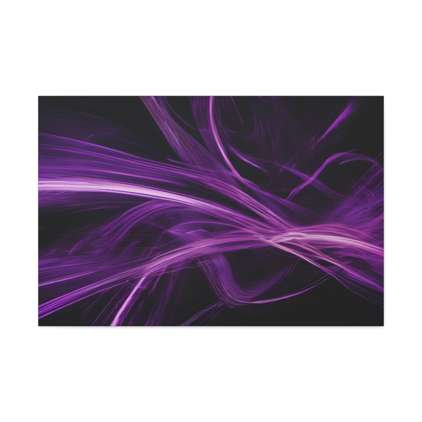 Long Exposure Purple and Black Canvas Print