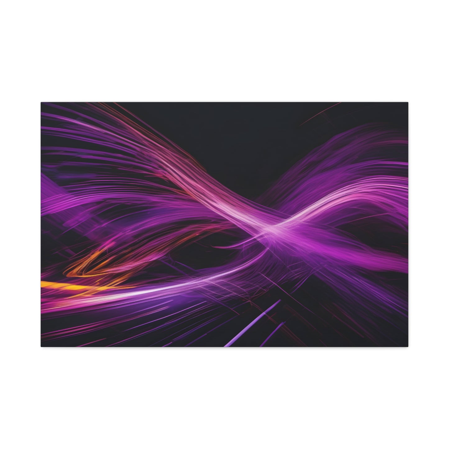 Long Exposure Purple and Black Canvas Print