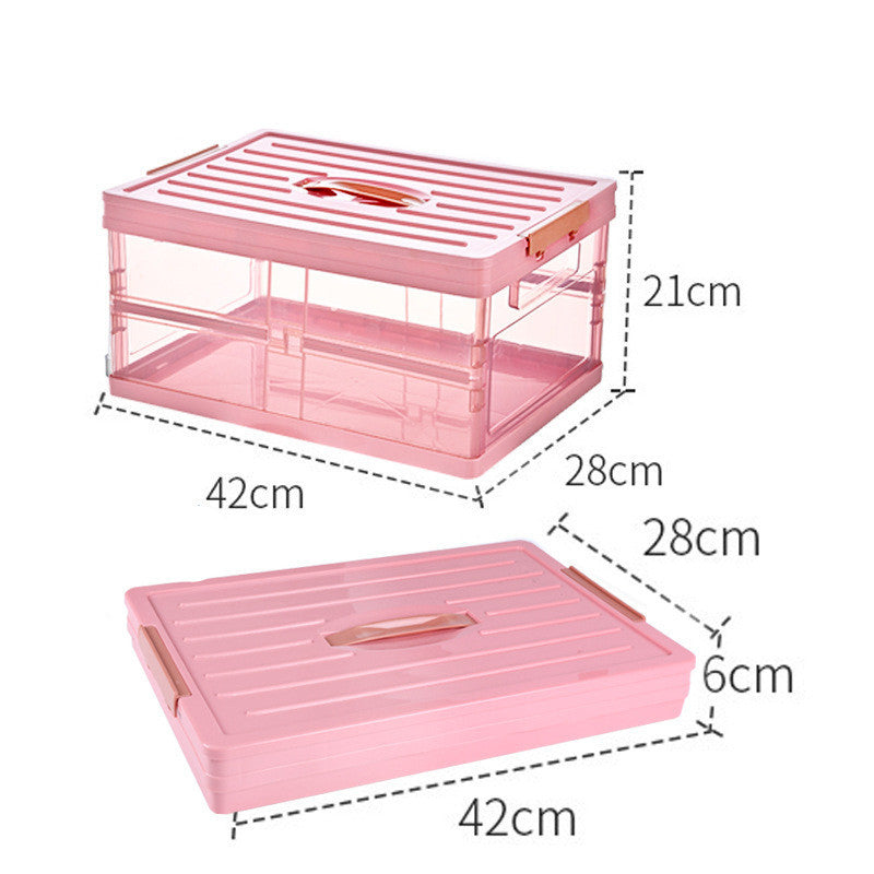 Transparent Car Storage Box, Foldable Trunk Storage Box