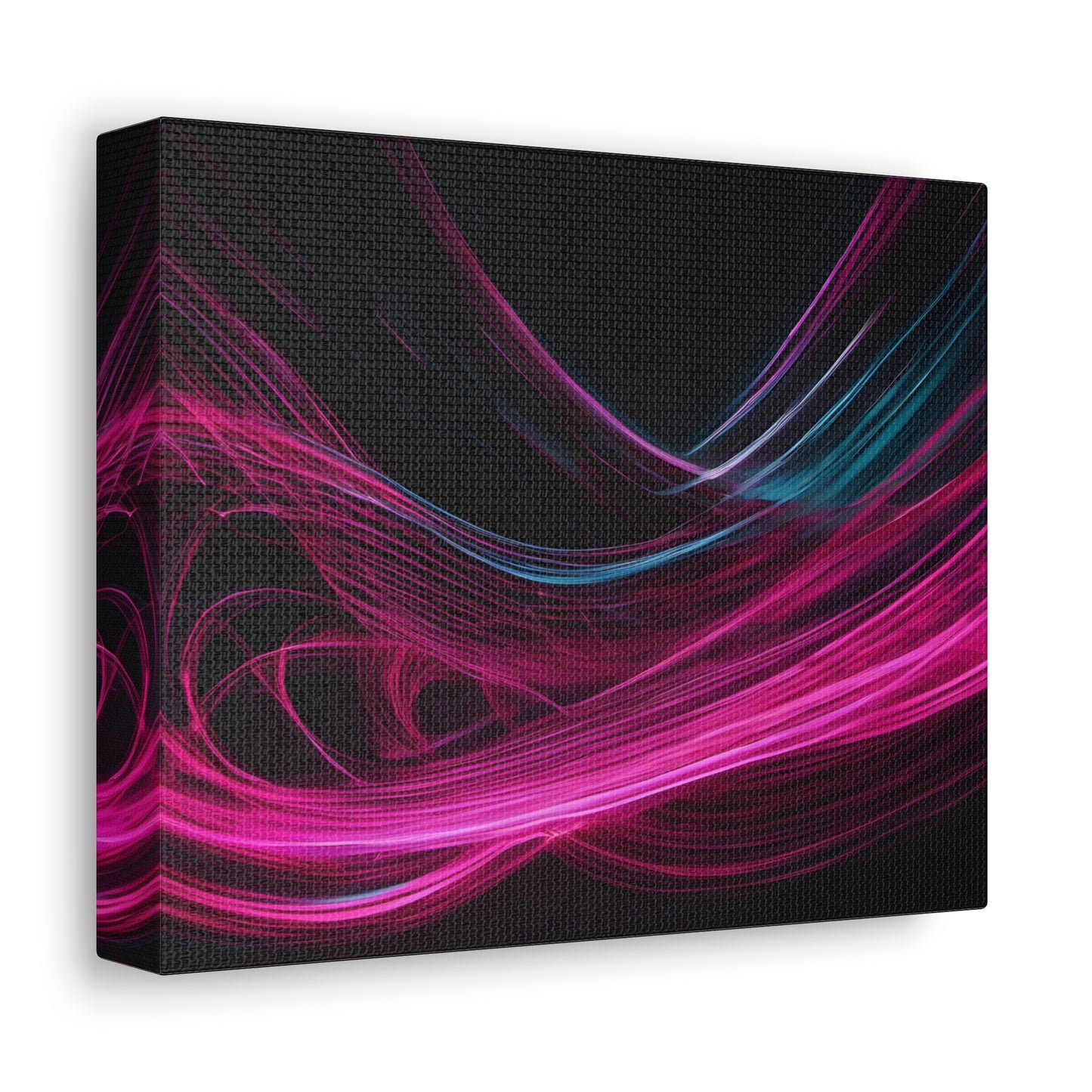 Long Exposure Pink and Black Canvas Print