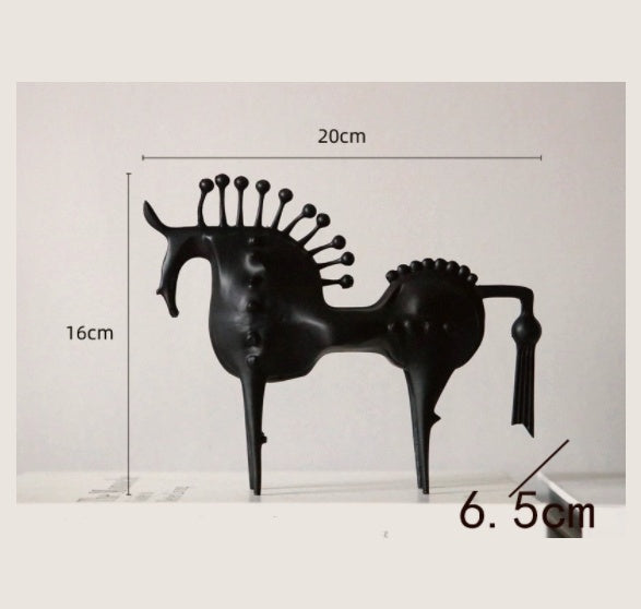 European Style Creative Retro Horse Ornaments Living Room