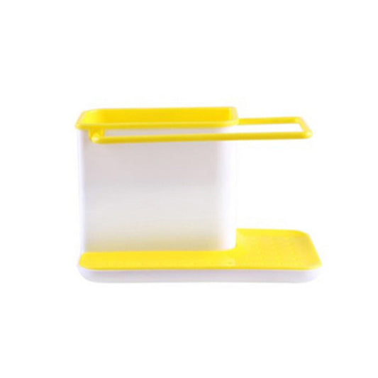 Cleaning supplies storage drain storage rack