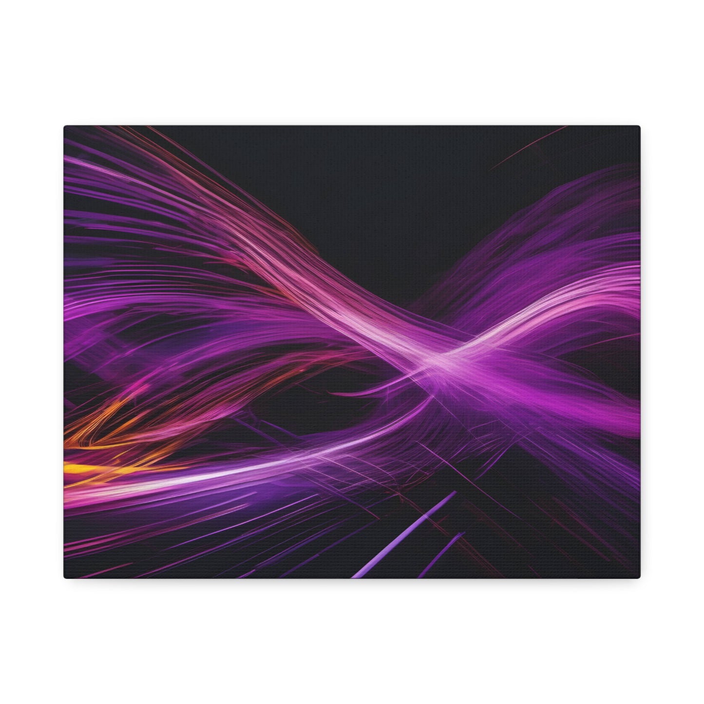 Long Exposure Purple and Black Canvas Print