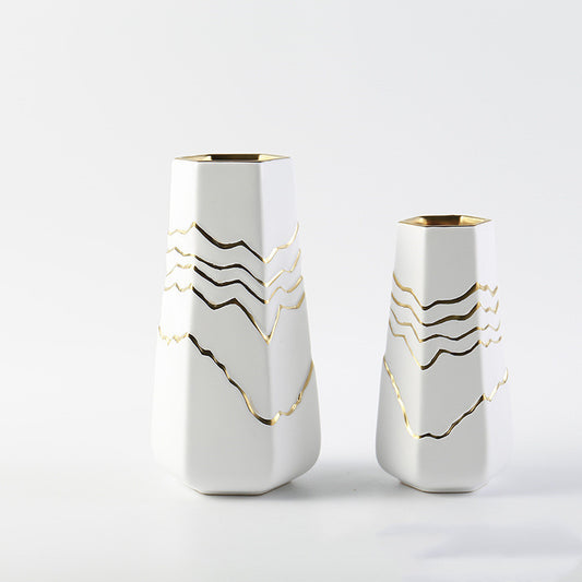 Nordic Simple Ceramic Vase Living Room Decoration Ornaments