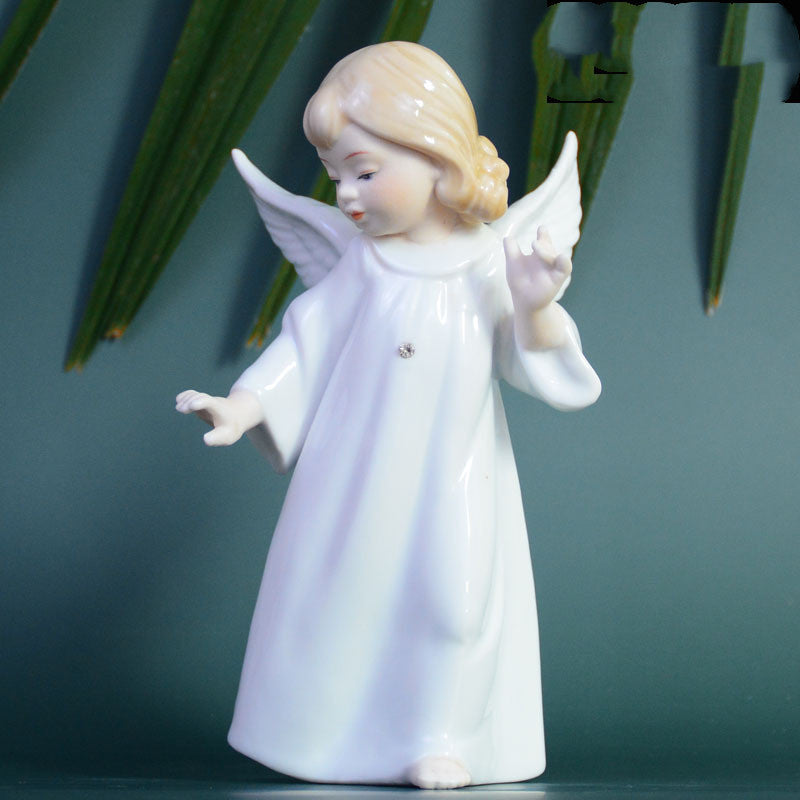 Girl ceramic ornaments