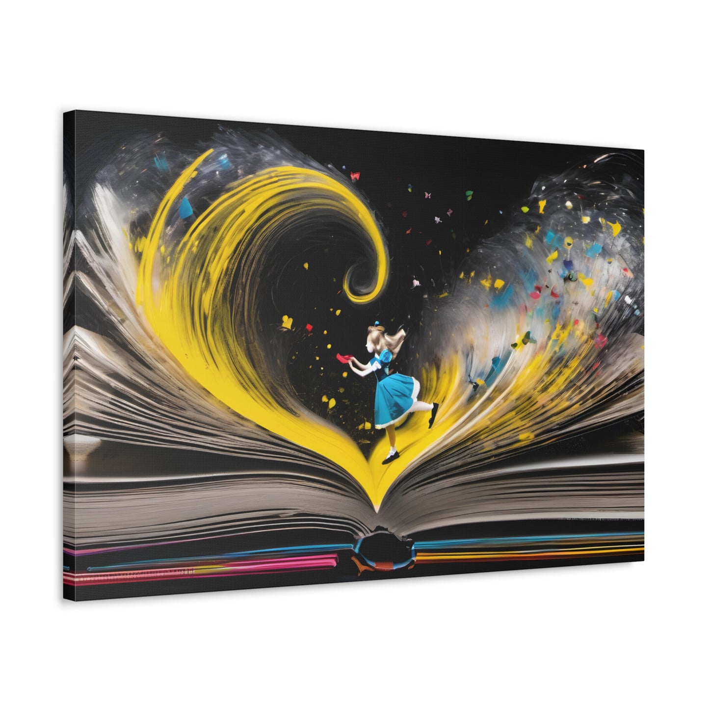 Alice In Wonderland Book Canvas Art