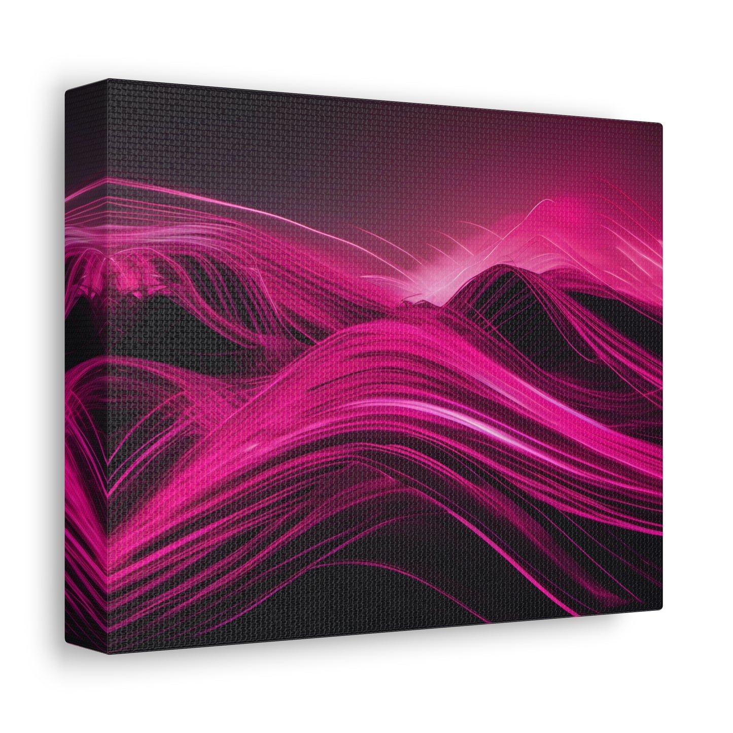 Long Exposure Pink and Black Canvas Print