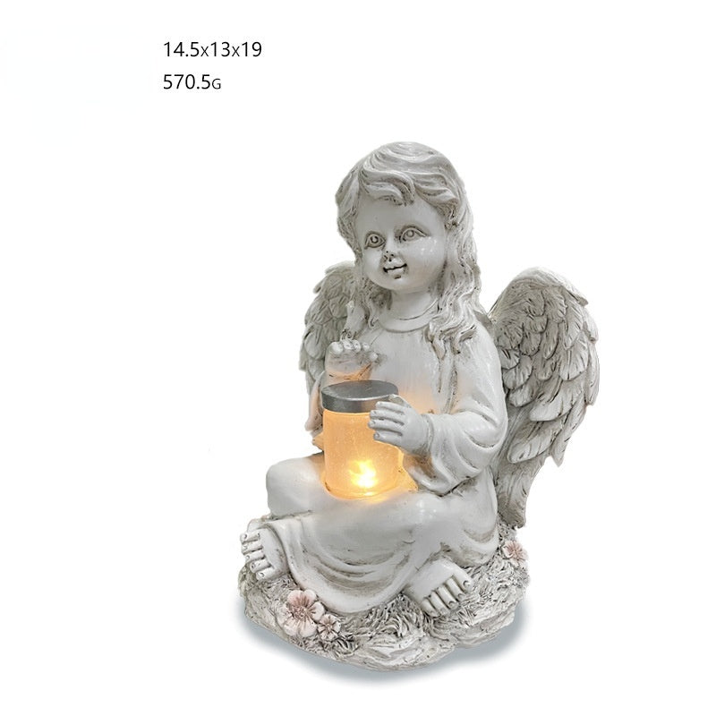 Vintage Garden White Girly Angel Ornament Ornaments