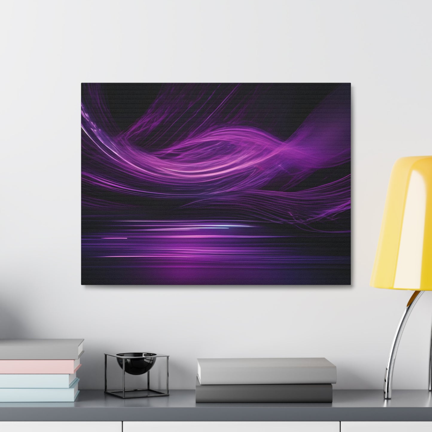 Long Exposure Purple and Black Canvas Print