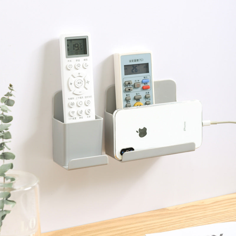 Wall-mounted remote control storage box storage rack