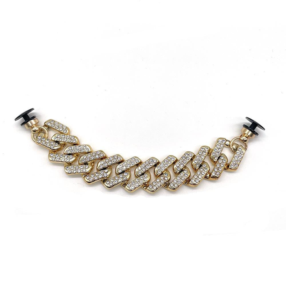 Jewelry Big Gold Chain Sneakers Accessories Decorative Buckle