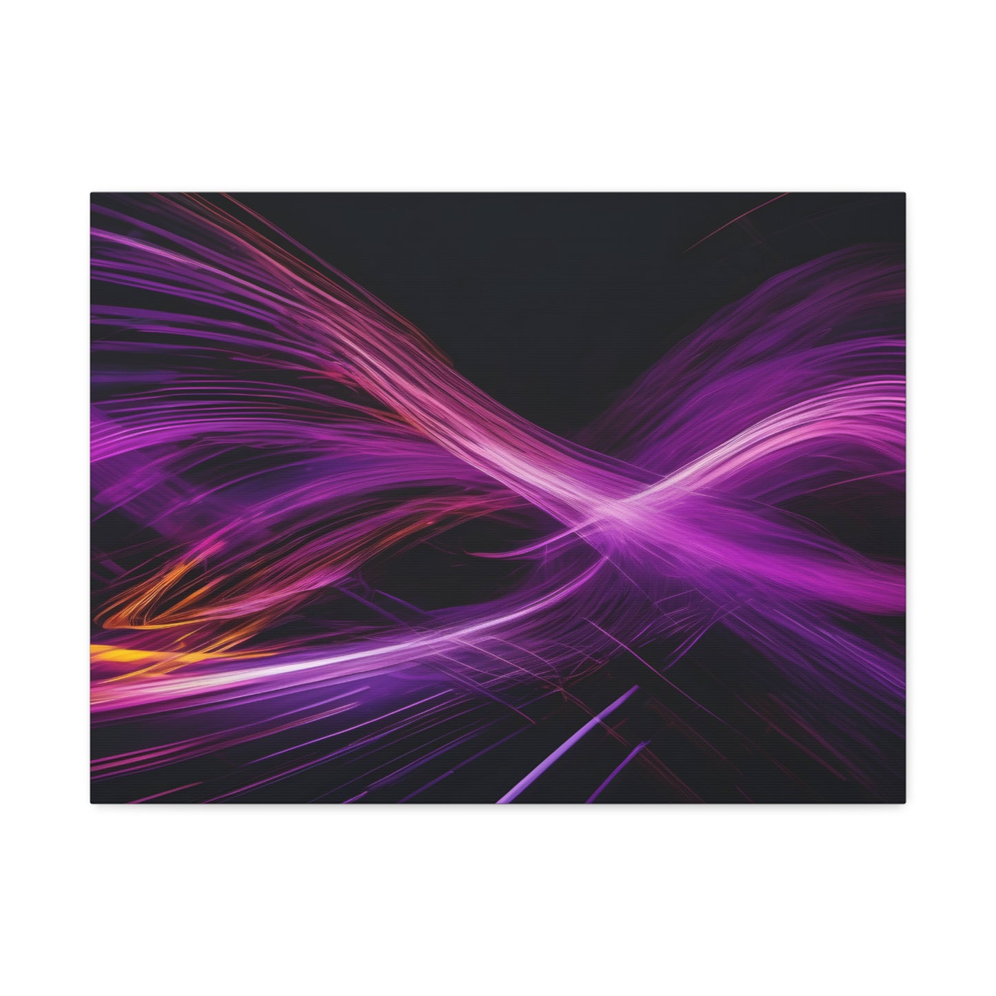 Long Exposure Purple and Black Canvas Print