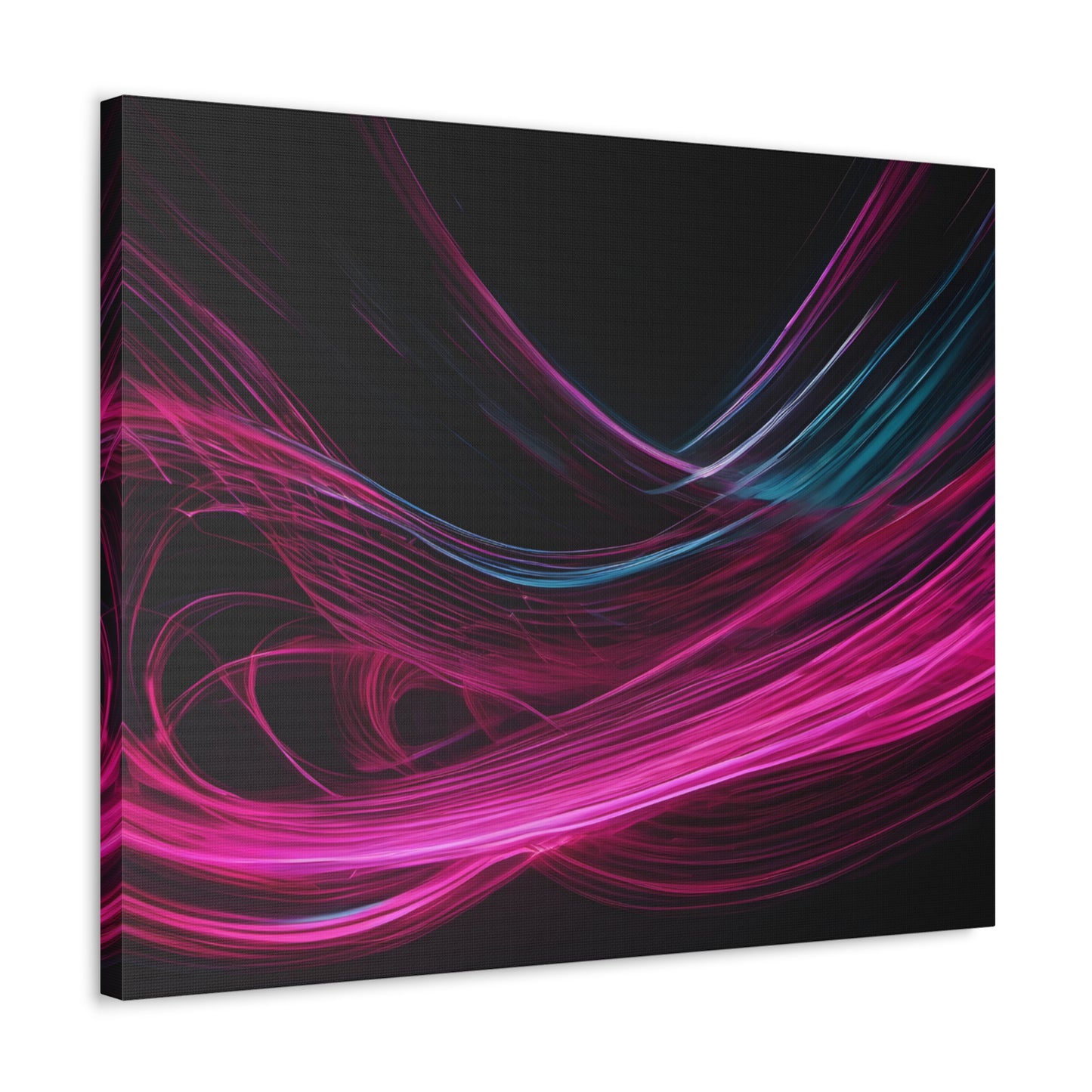 Long Exposure Pink and Black Canvas Print