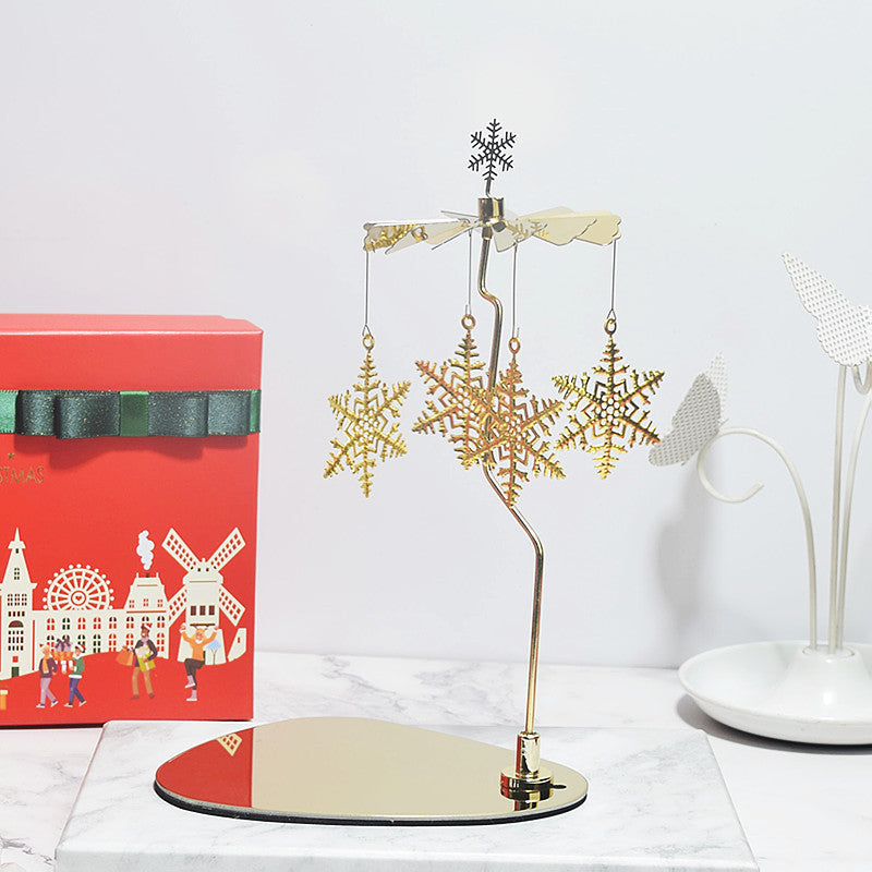 Creative Scented Candles Triangular Tray Rotating Candle Holder