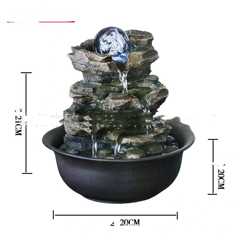 Living Room Lucky Ornaments Flowing Water Landscape Fountain