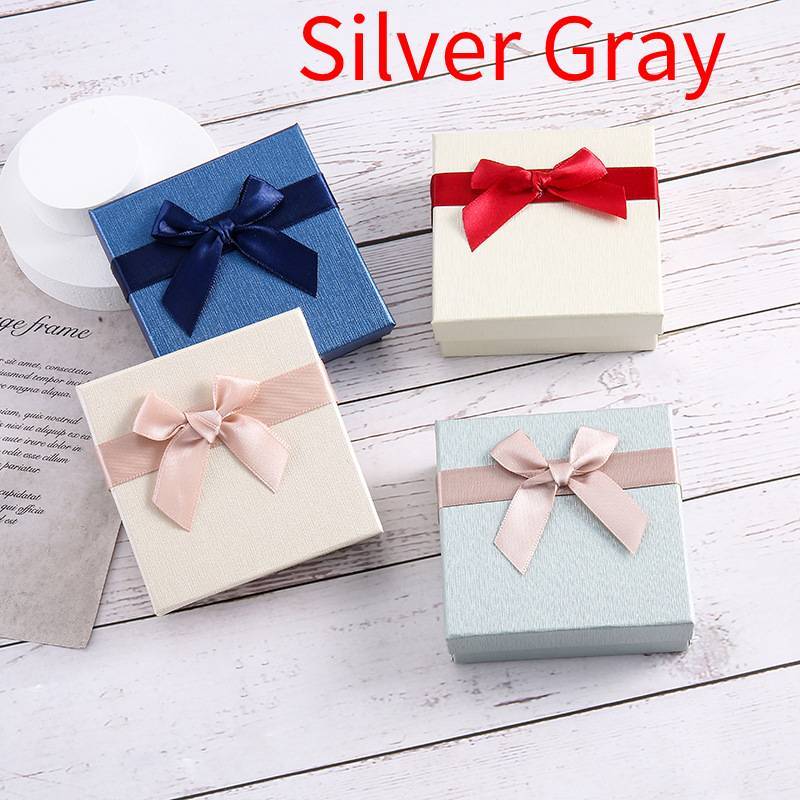 New Lenny Pattern Bow Jewellery Box Jewelry Box Stud Earrings Box Ring Box Bracelet Box Necklace Box