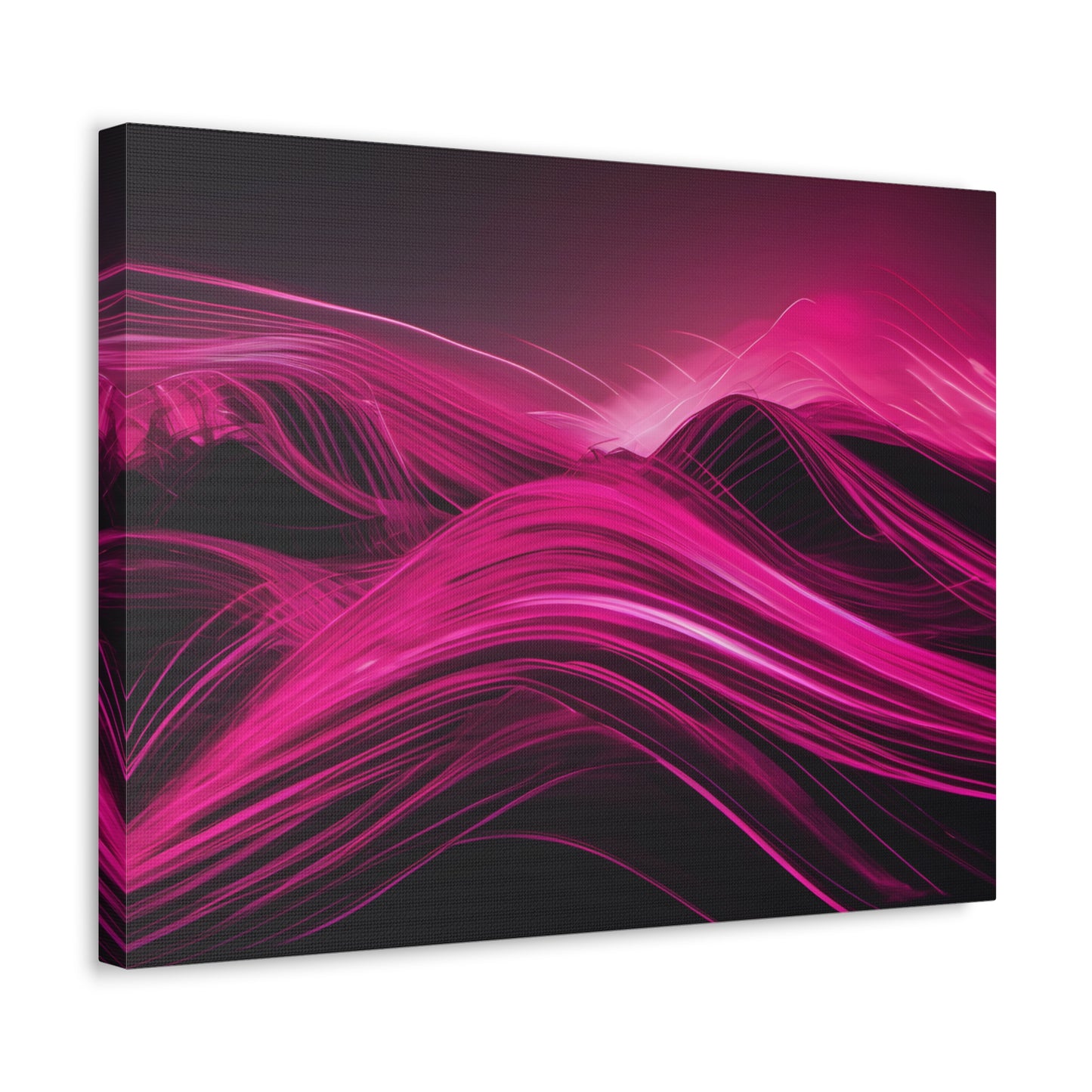 Long Exposure Pink and Black Canvas Print