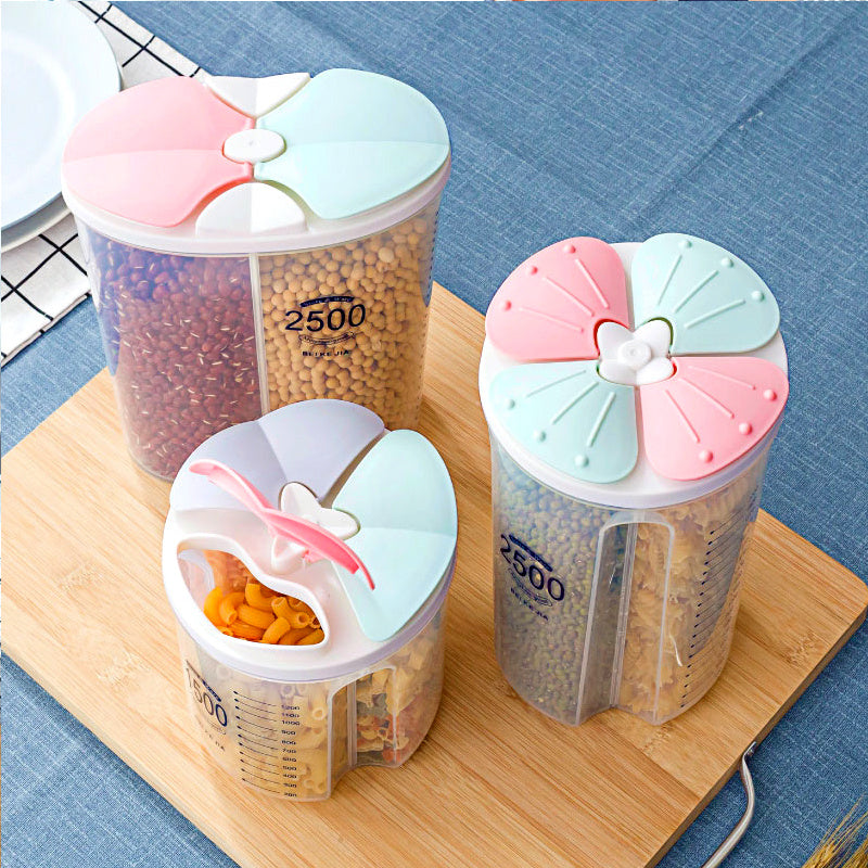 Whole Grain Storage Box, Divided Grain Storage Tank