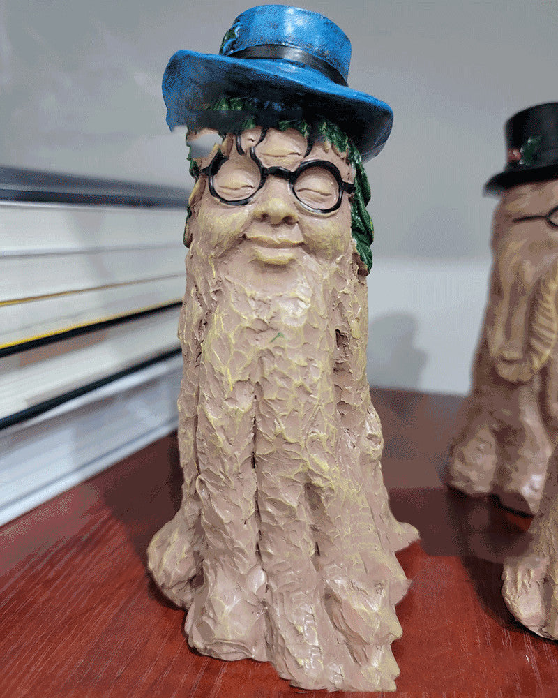 Tree Stump Home Garden Decorative Sculpture Ornaments