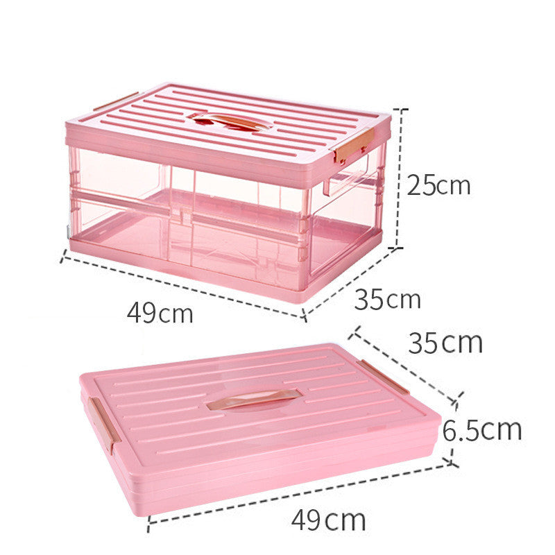 Transparent Car Storage Box, Foldable Trunk Storage Box