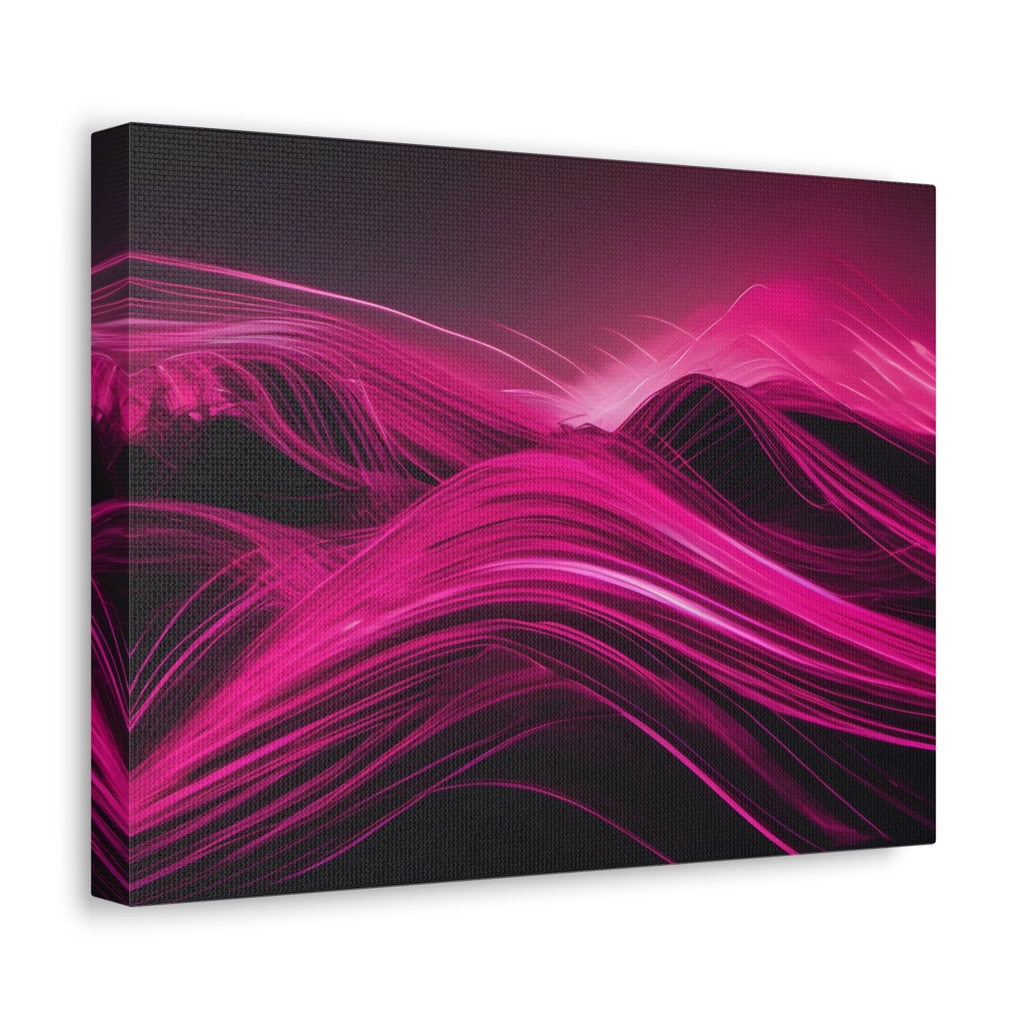 Long Exposure Pink and Black Canvas Print