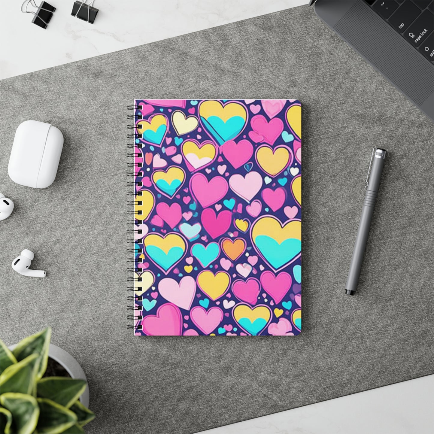 Heart Pattern A5 Notebook