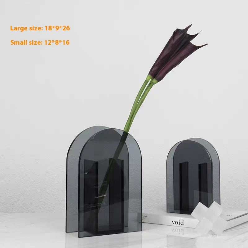 Acrylic Living Room Vase Geometric Decoration Ornaments