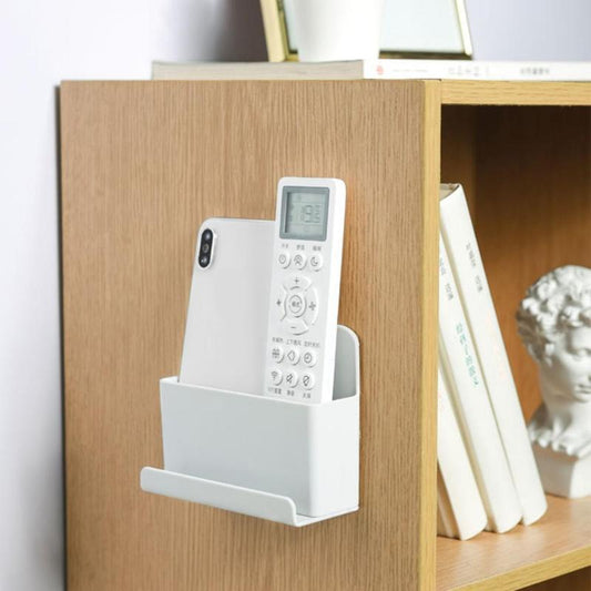 Wall-mounted remote control storage box storage rack