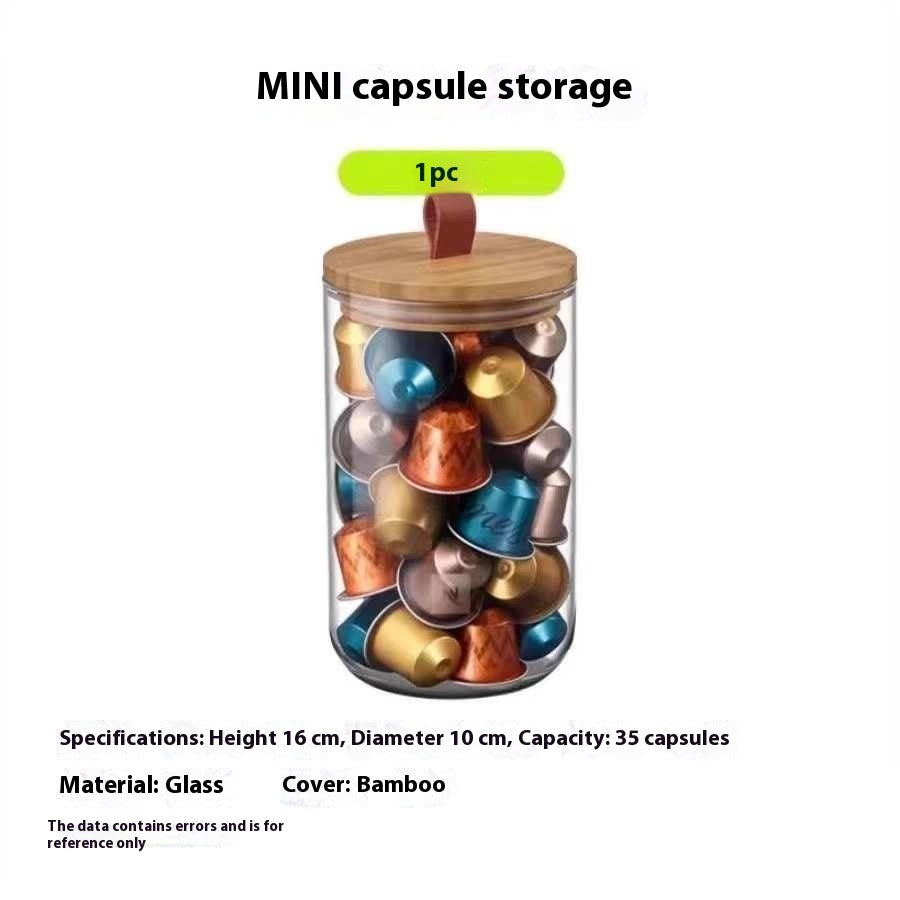 Capsule Coffee Storage Simple Storage Sealed Tank