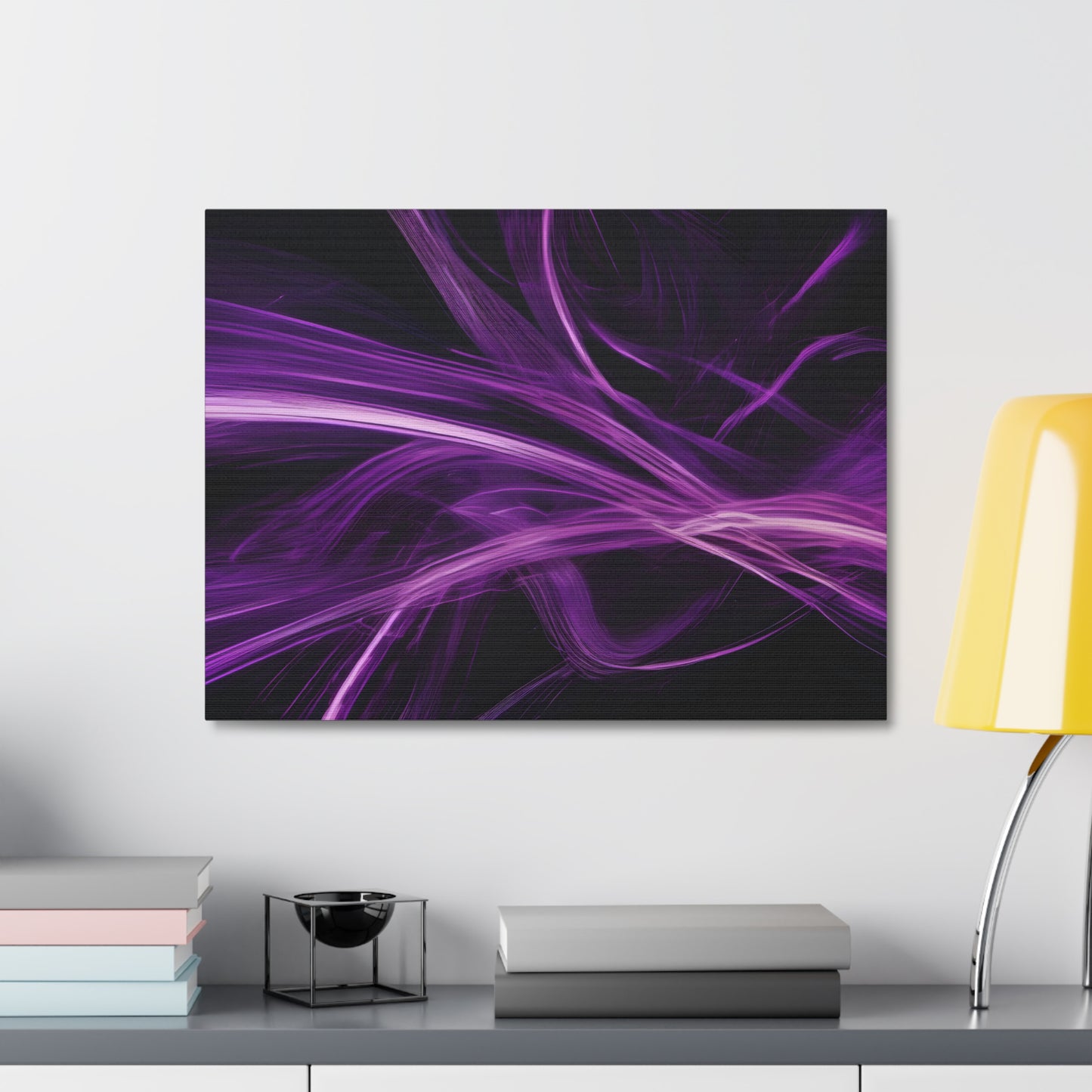 Long Exposure Purple and Black Canvas Print