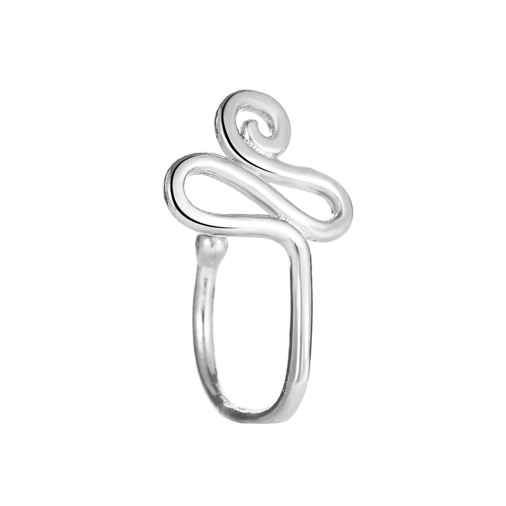 Exaggerated Fashion Copper U-shaped Nose Piercing Jewelry