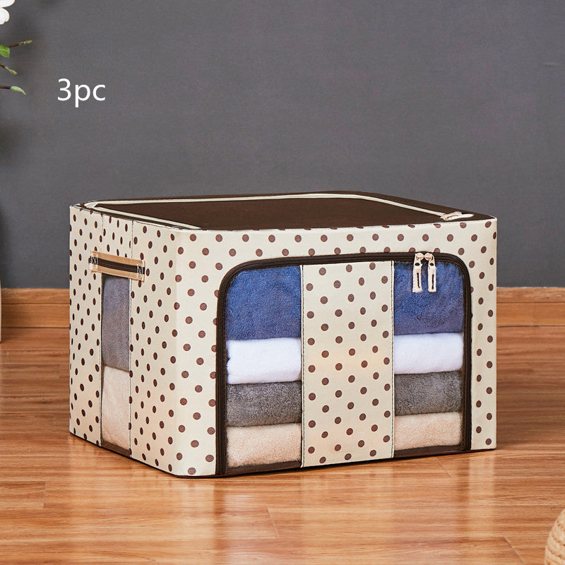 Polka Dot Oxford Cloth Storage Box Fabric Storage Bag