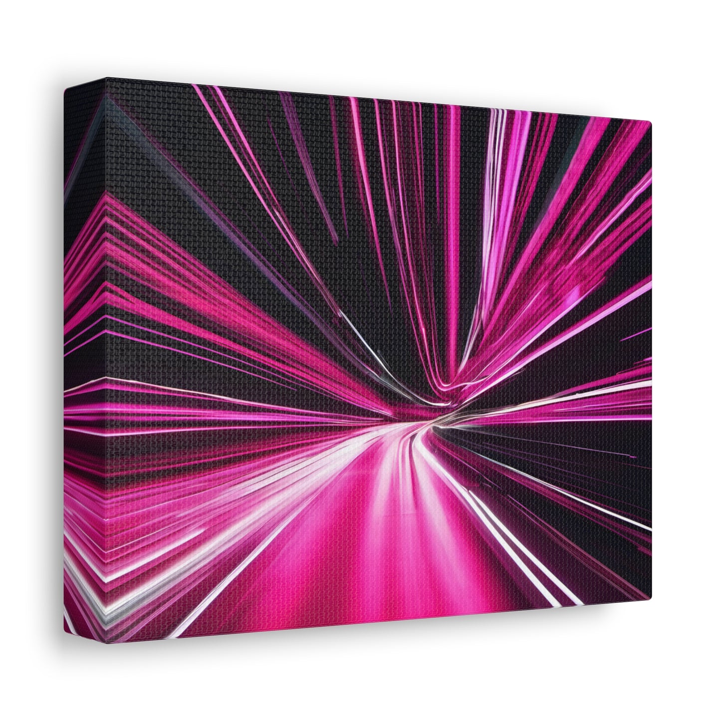 Long Exposure Pink and Black Canvas Print