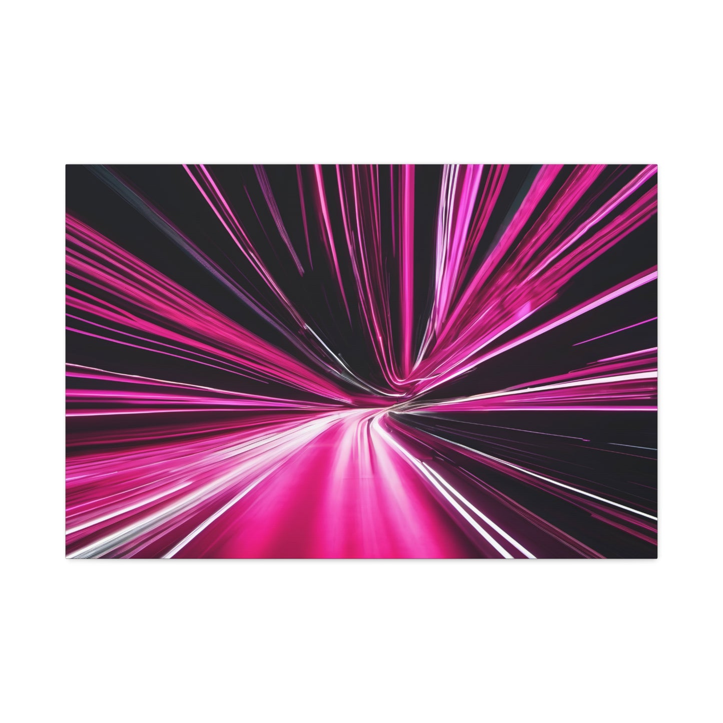 Long Exposure Pink and Black Canvas Print