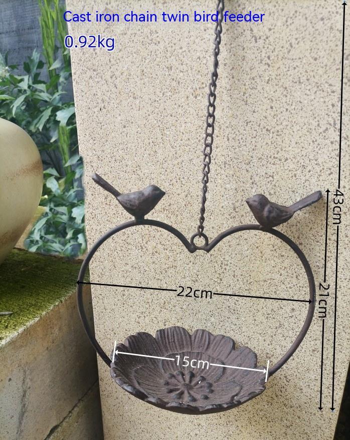 Cast Iron Flowers Feeder Garden Decoration Ornaments
