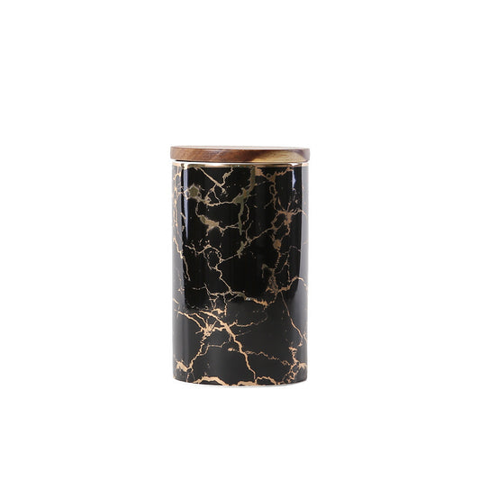 Kitchen Ceramic Snack Storage Box Storage Tank Marble Grain Storage Tank