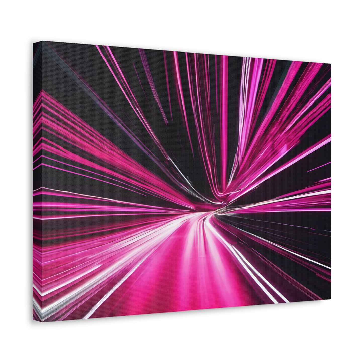 Long Exposure Pink and Black Canvas Print