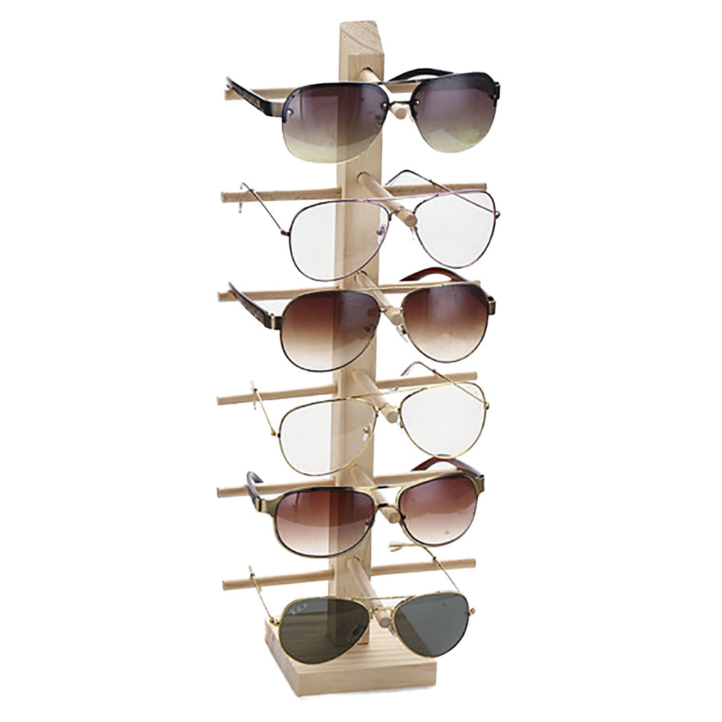 Glasses display stand jewellery wood