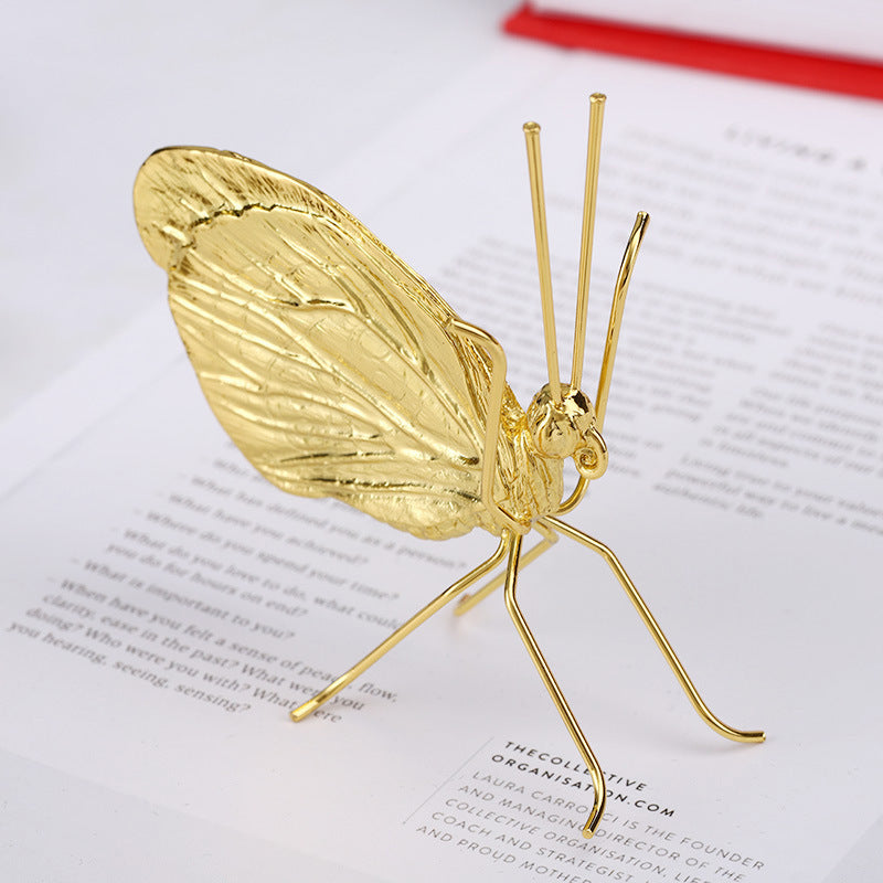 Home Desktop Living Room Gold Butterfly Decorative Ornaments