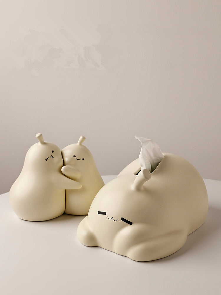 Ins Lovely Ceramic Holding Pear Living Room Ornaments