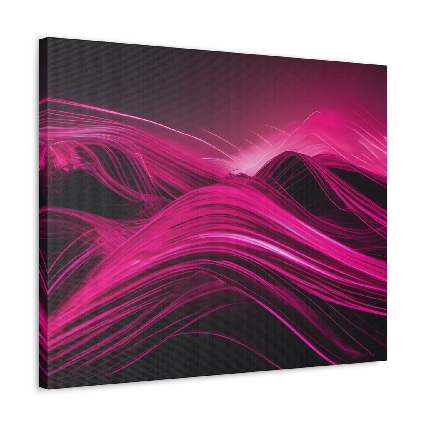 Long Exposure Pink and Black Canvas Print