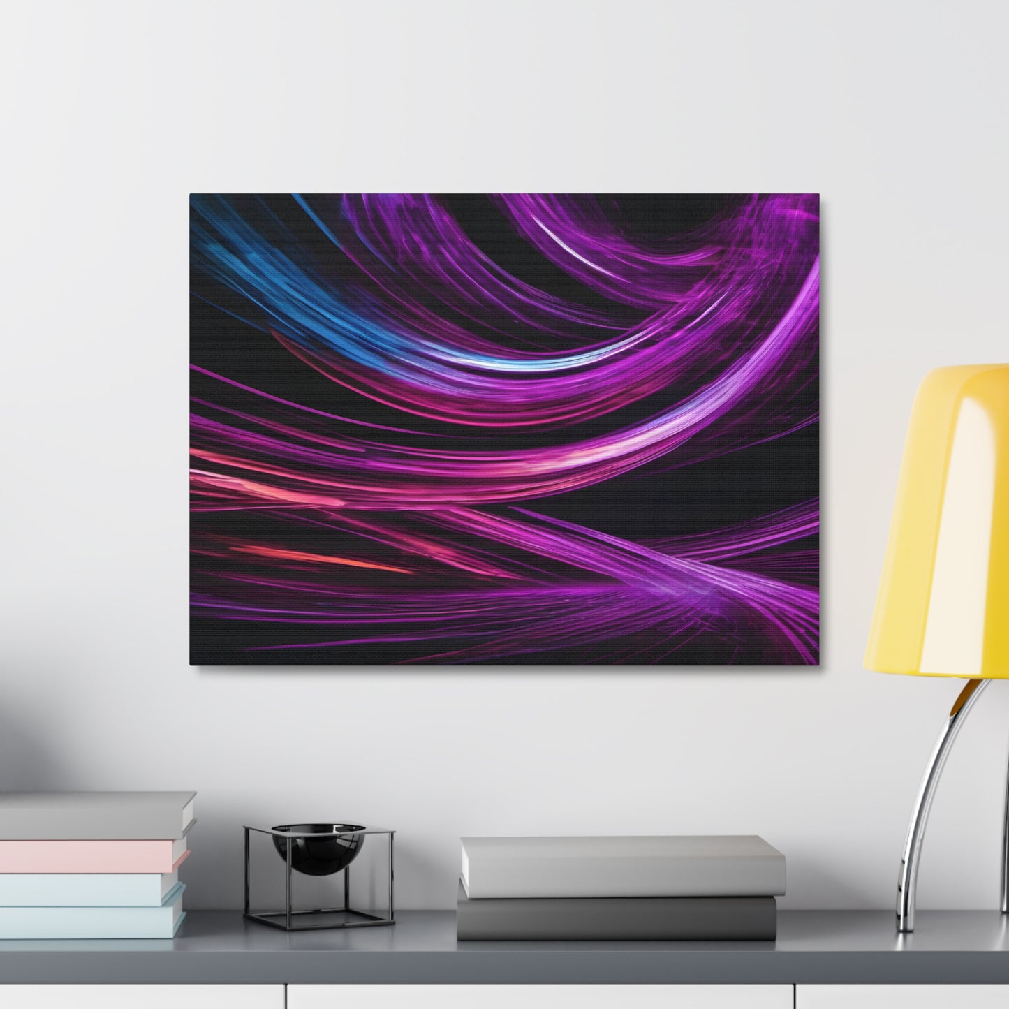 Long Exposure Purple and Black Canvas Print