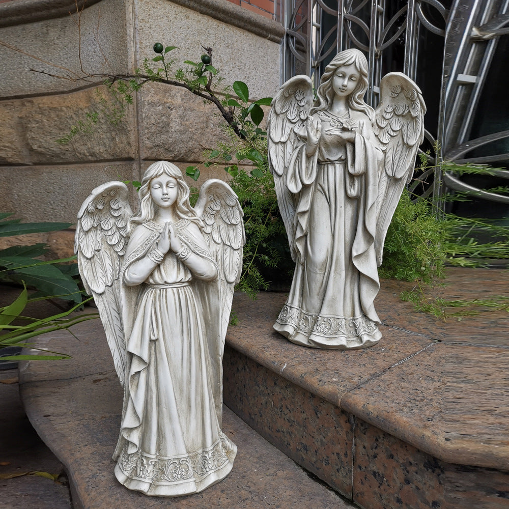 European Style Garden Decoration Outdoor Girl Angel Ornaments
