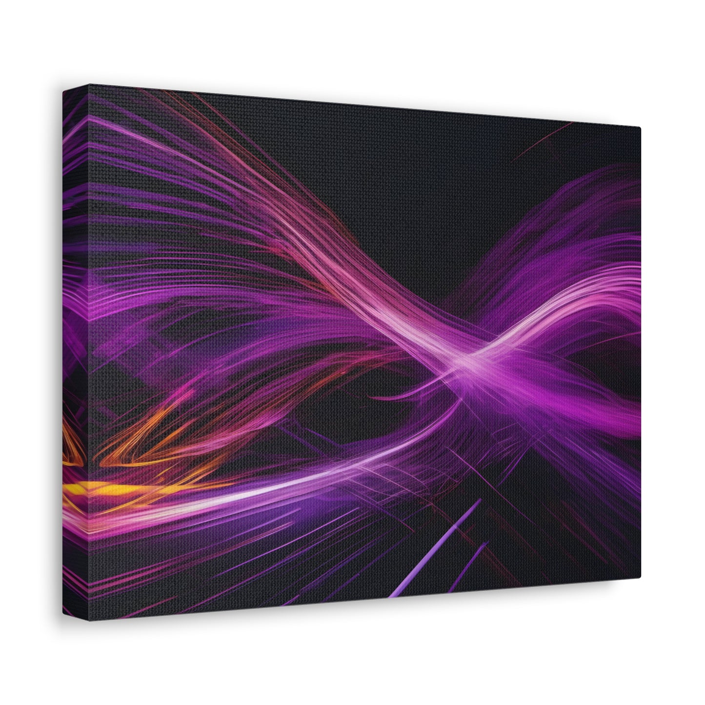 Long Exposure Purple and Black Canvas Print