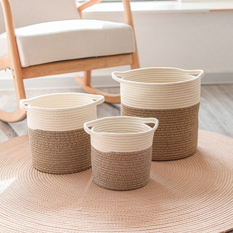 Storage Basket Dirty Clothes Basket Toy Clothes Storage Hand-woven Storage Basket