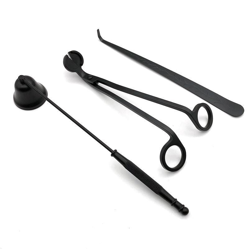 Household Black Scented Candle Cutter, Candle Extinguisher, Candle Extinguisher Hook, And Four-Piece Tool