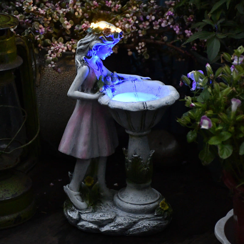 Outdoor Solar Garden Resin Ornaments