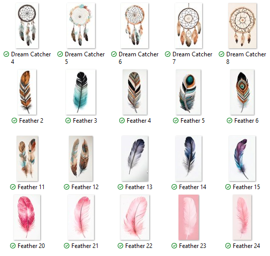 Feathers and Dream Catchers-Mix & Match Collection