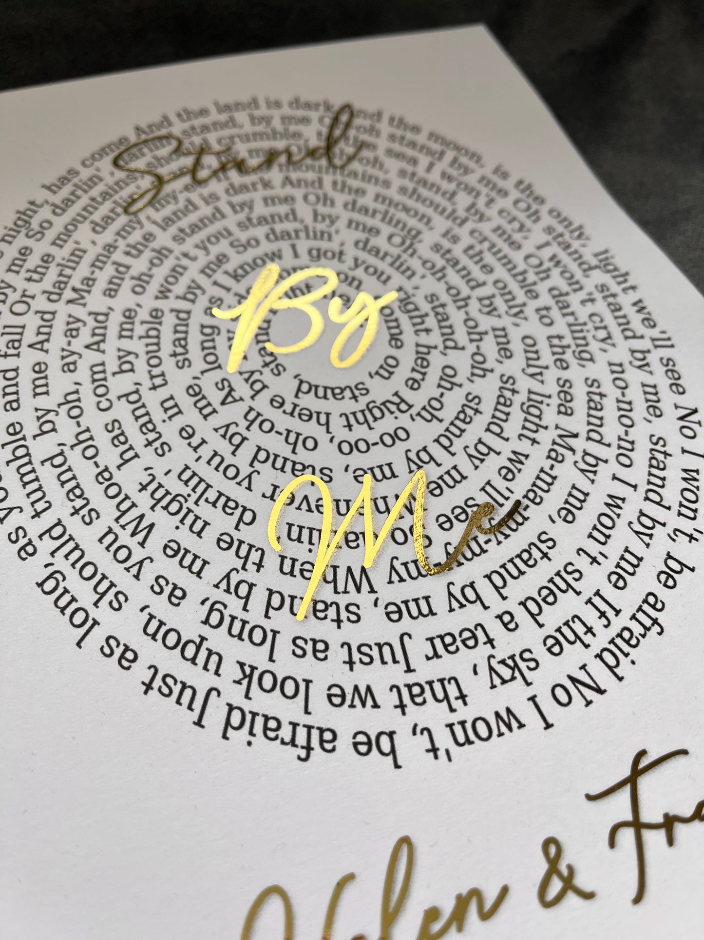 Spiral Song Lyric Prints