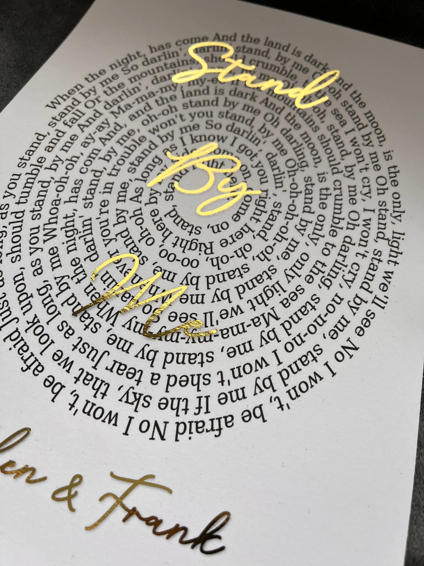 Spiral Song Lyric Prints